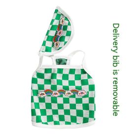 Bib Chessboard Fashion Brand Vest Pet Dog (Option: Green And White Plaid-XXL)